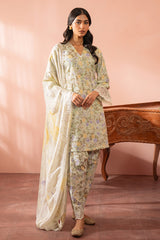 AQUA PLUSH-3 PC (SHIRT, DUPATTA & TROUSER)