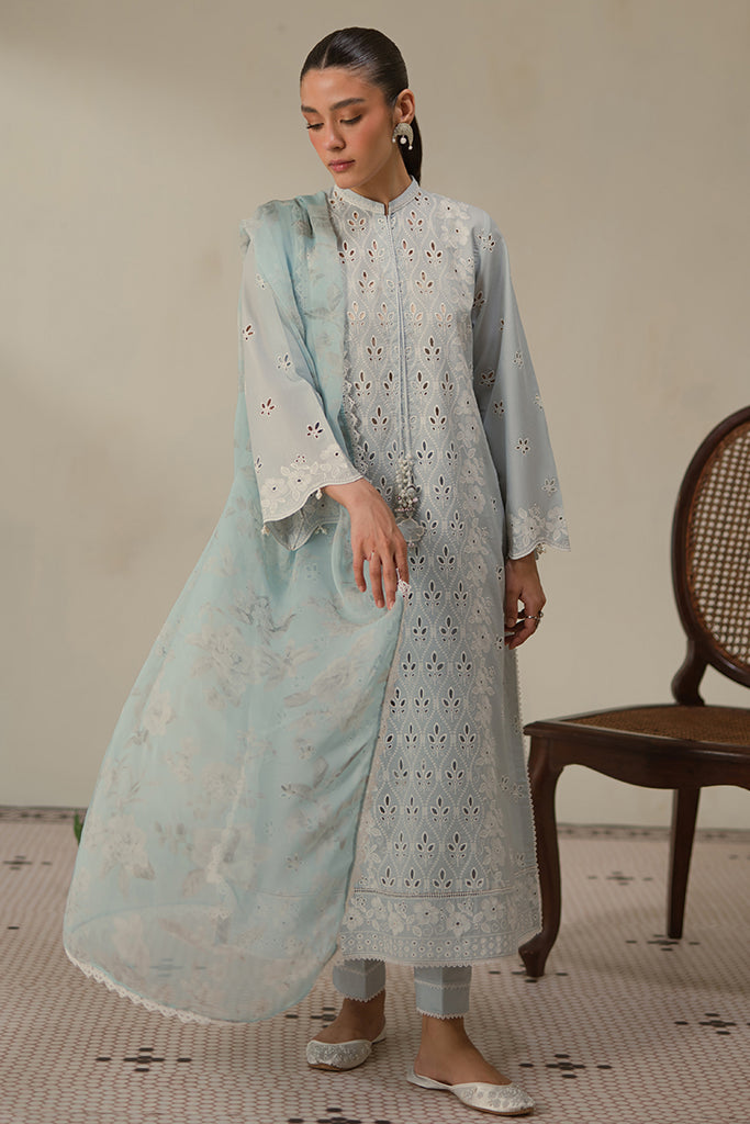 BLUE FLAIR-3 PC CHIKANKARI SUIT