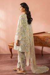 AQUA PLUSH-3 PC (SHIRT, DUPATTA & TROUSER)