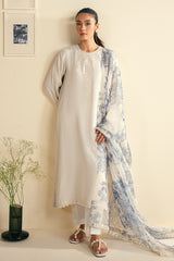 COBALT BLUE-2 PC (SHIRT & DUPATTA)