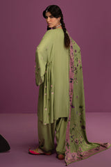 TRANQUIL SAGE-3 PC (SHIRT, TROUSER & DUPATTA)