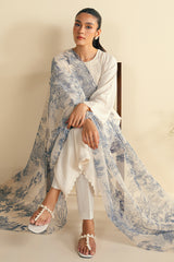 COBALT BLUE-2 PC (SHIRT & DUPATTA)