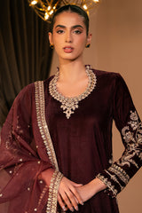 GARNET GRACE-3 PC (SHIRT,TROUSER & DUPATTA)