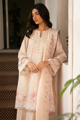 ASHEN AURA-3 PIECE EMBROIDERED LAWN SUIT