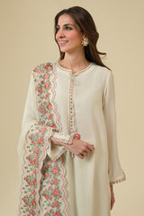 WHITE SWAN-2PC (SHIRT & DUPATTA)