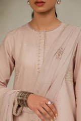 ECRU FAWN-2 PC (SHIRT & DUPATTA)