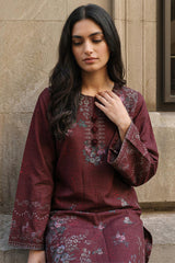 SCARLET MELODY-2PC KHADDAR PRINTED SUIT
