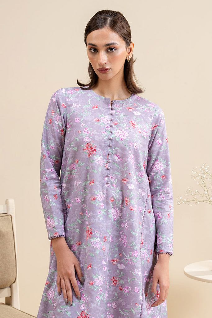 MAUVE HAZE-2 PC PRINTED KHADDAR SUIT