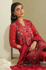 RUBY SKY-3 PIECE EMBROIDERED LAWN SUIT