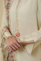 WHITE SWAN-2PC (SHIRT & DUPATTA)