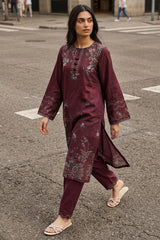 SCARLET MELODY-2PC KHADDAR PRINTED SUIT