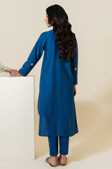 INDIGO ZEAL EMBROIDERED SHIRT