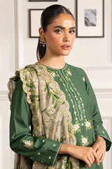 FOREST GREEN-2 PIECE (SHIRT & DUPATTA)