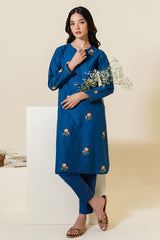 INDIGO ZEAL EMBROIDERED SHIRT