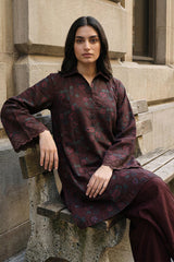 DEEP CARNATION-2PC KHADDAR PRINTED SUIT