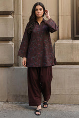 DEEP CARNATION-2PC KHADDAR PRINTED SUIT
