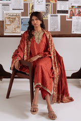 RUSTIC AURA-3PC MARINA PRINTED SUIT