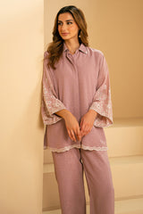 PALE PINK-2 PC (SHIRT & TROUSER)