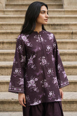 MIDNIGHT BLOSSOM-2PC KHADDAR PRINTED SUIT