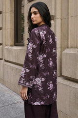 MIDNIGHT BLOSSOM-2PC KHADDAR PRINTED SUIT