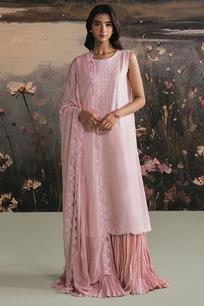 PINK BLOSSOM-3PC LAWN EMBROIDERED SUIT