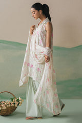 FLORET GRACE-3PC LAWN EMBROIDERED SUIT