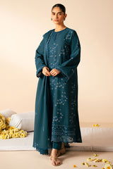 TWILIGHT CHARM-3PC CHIKANKARI SUIT