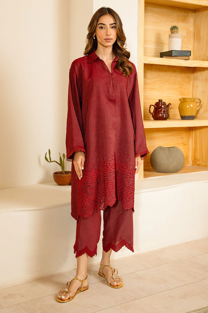 RED ROUGE-2PC (SHIRT & TROUSER)
