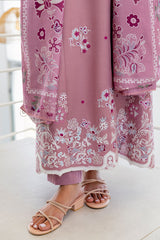ANTIQUE BLUSH-3PC (SHIRT, TROUSER & DUPATTA)