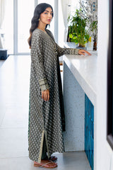 FOREST MIST-3PC SATIN PRINTED SUIT