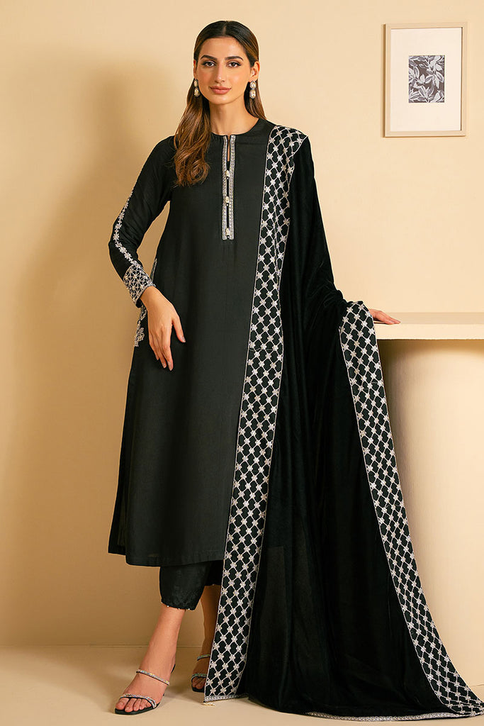 MIDNIGHT MIRAGE-2PC (SHIRT & DUPATTA)