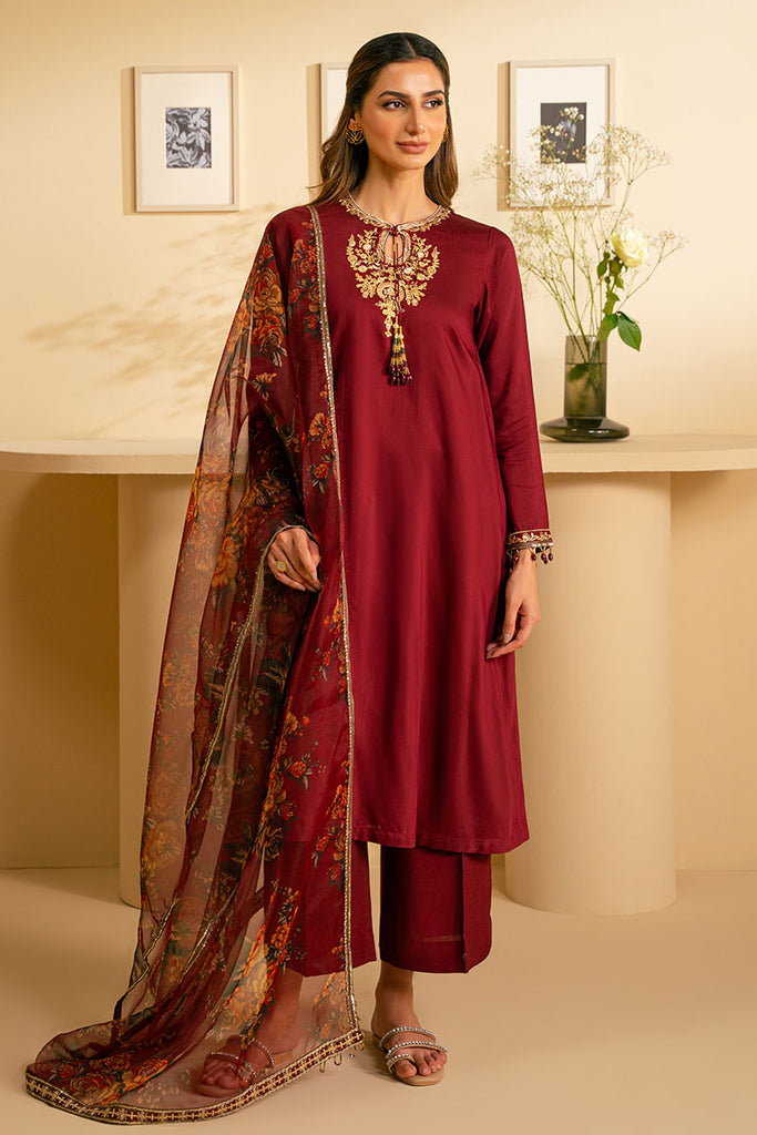 GARNET GLAMOOR-2 PC (SHIRT & DUPATTA)