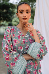 DUSKY GLAM-1 PIECE KHADDAR PRINTED SHIRT