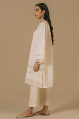 IVORY MIST-LAWN EMBROIDERED SHIRT