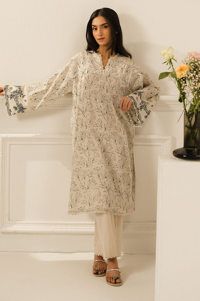 DUSTY GLINT-2 PC PRINTED LAWN SUIT