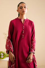 PLUSH PINK-2 PC (SHIRT & DUPATTA)