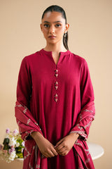 PLUSH PINK-2 PC (SHIRT & DUPATTA)