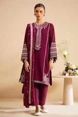 PLUM GLARE-2 PC (SHIRT & DUPATTA)