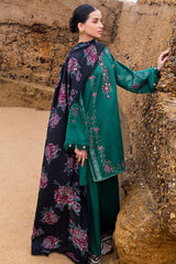 GARLAND WHISPER-3PC SATIN PRINTED SUIT