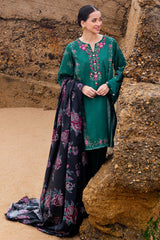 GARLAND WHISPER-3PC SATIN PRINTED SUIT