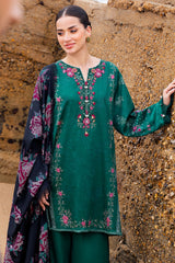 GARLAND WHISPER-3PC SATIN PRINTED SUIT