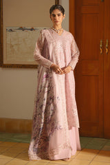 PETAL SOFT-4 PIECE EMBROIDERED SILK SUIT