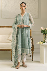 ANTIQUE GREEN-2 PC (SHIRT & DUPATTA)