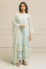 MINT FLO-3 PC (SHIRT, DUPATTA &TROUSER)