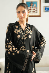 FUDGE BROWN LINEN PRINTED SHIRT