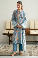BLUE GLASS-3PC (SHIRT, TROUSER & DUPATTA)