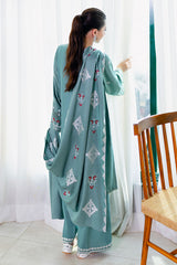 SAGE LOOM-3PC (SHIRT, TROUSER & DUPATTA)