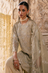 SILVER MIST-3PC SILK EMBROIDERED PRET