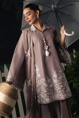 MAUVE WHISPER-3PC (SHIRT, TROUSER & DUPATTA)