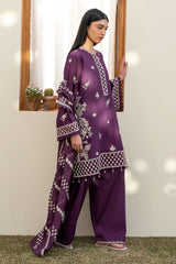 CHIVE BLOSSOM-3PC EMBROIDERED LAWN SUIT